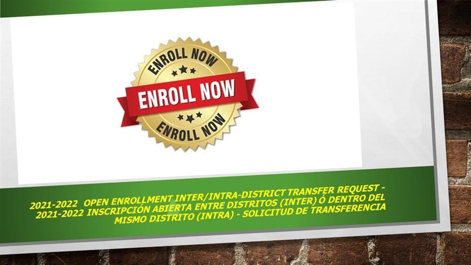 2023-2024 AERIES Data Confirmation & Open Enrollment Intra/Inter Transfer Request.  